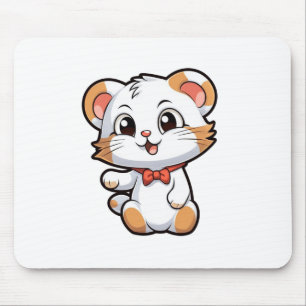 Cartoon mouse illustration pad