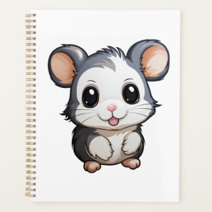 Cartoon mouse illustration planner