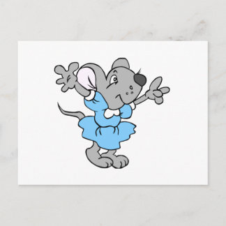 Cartoon Mouse Postcard
