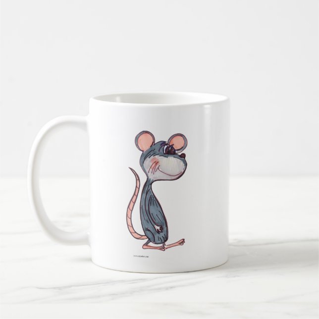 Cartoon Mouse Rodent Pal Character Marker Art Coffee Mug (Left)