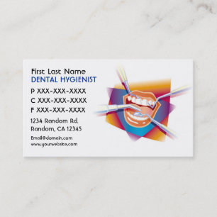 Cartoon mouth dental tools dentist cards
