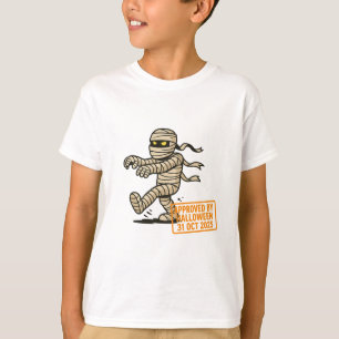 Cartoon Mummy – Approved by Halloween T-Shirt