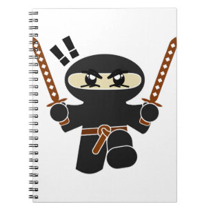 Cartoon Ninja Character Notebook