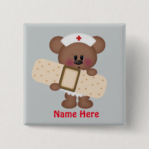 Cartoon Nurse add name button
