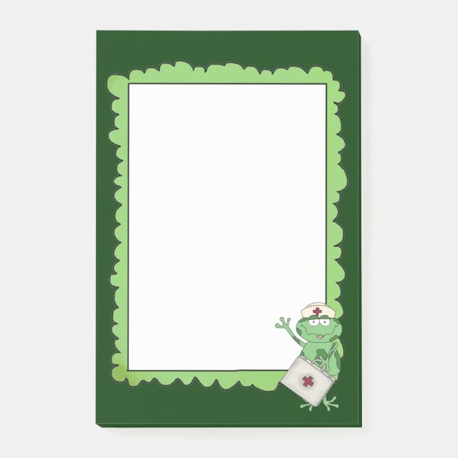 Cartoon Nurse Postit note pad (Front)