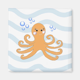 Cartoon Octopus Magnet