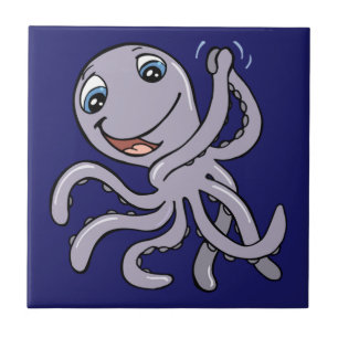 Cartoon Octopus Tile