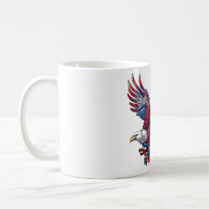 Cartoon of an eagle, 4th of July concept Coffee Mug