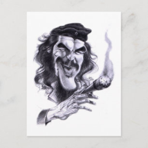 Cartoon of Che Guevara Postcard