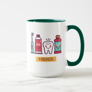 Cartoon Oral Care Friends Mug