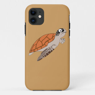 cartoon orange sea turtle iPhone 11 case