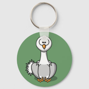 Cartoon Ostrich Keychain