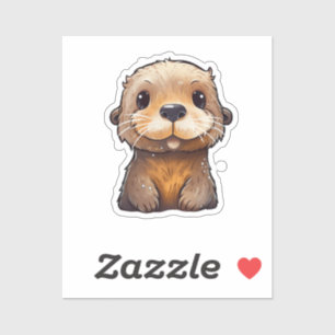 Cartoon otter illustration