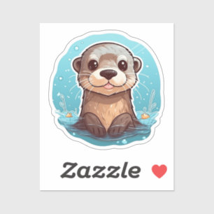 Cartoon otter illustration