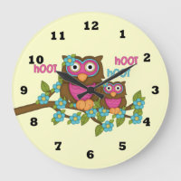 Cartoon Owl Clock