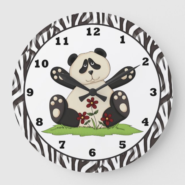 Cartoon Panda Bear clock (Front)