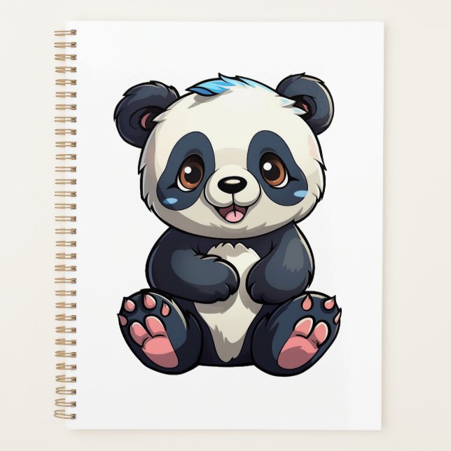 Cartoon panda illustration planner (Front)