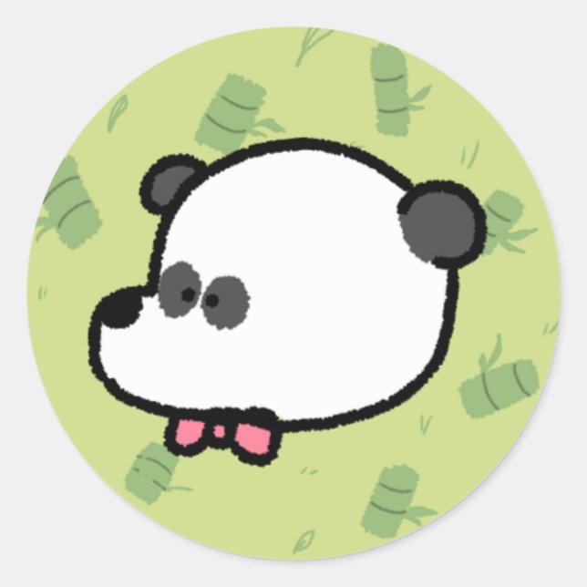 Cartoon Panda Sticker (Front)