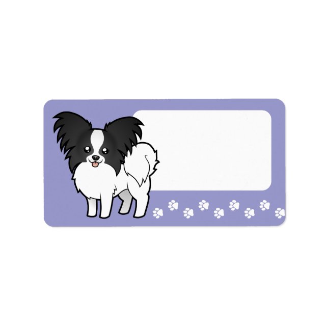 Cartoon Papillon Label (Front)