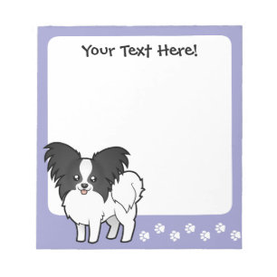 Cartoon Papillon Notepad
