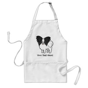Cartoon Papillon Standard Apron