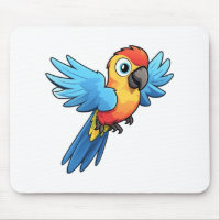 Cartoon parrot illustration