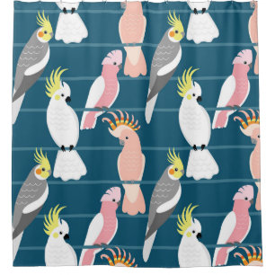 Cartoon Parrots: Cute Seamless Pattern