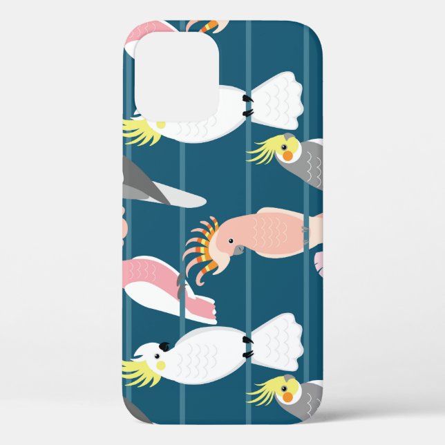 Cartoon Parrots: Cute Seamless Pattern Case-Mate iPhone Case (Back)
