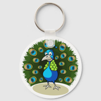 Cartoon Peacock Keychain