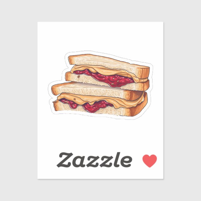 Cartoon peanut butter and jelly sandwich (Sheet)
