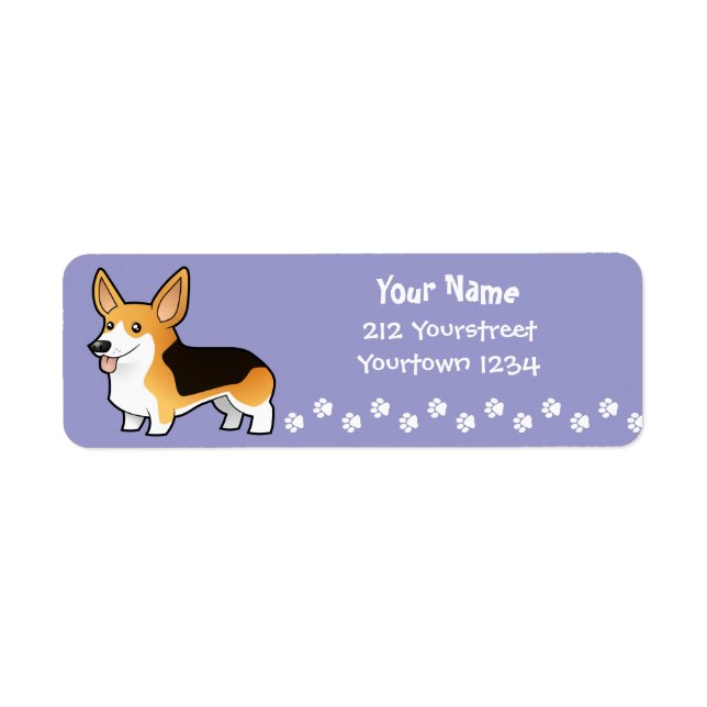 Cartoon Pembroke Welsh Corgi (Front)