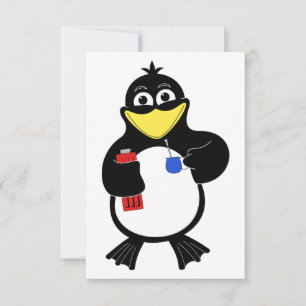 Cartoon penguin