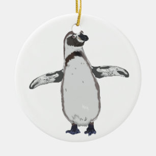 Cartoon Penguin Ceramic Ornament