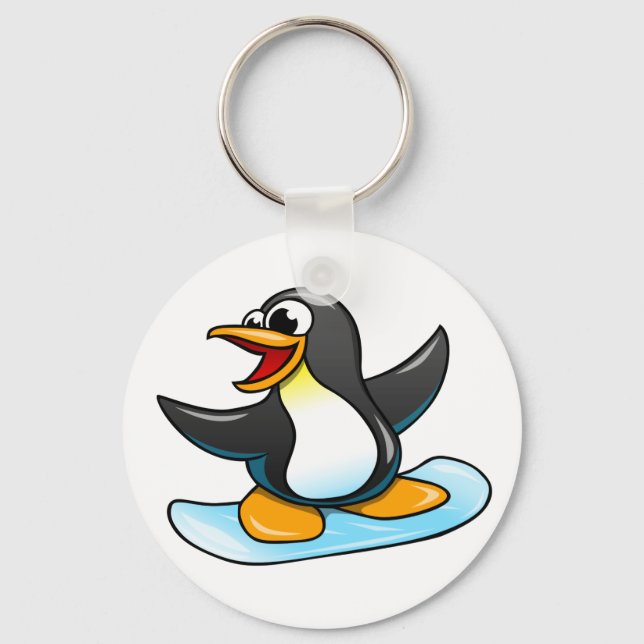 Cartoon Penguin Keychain (Front)
