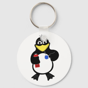 Cartoon penguin keychain