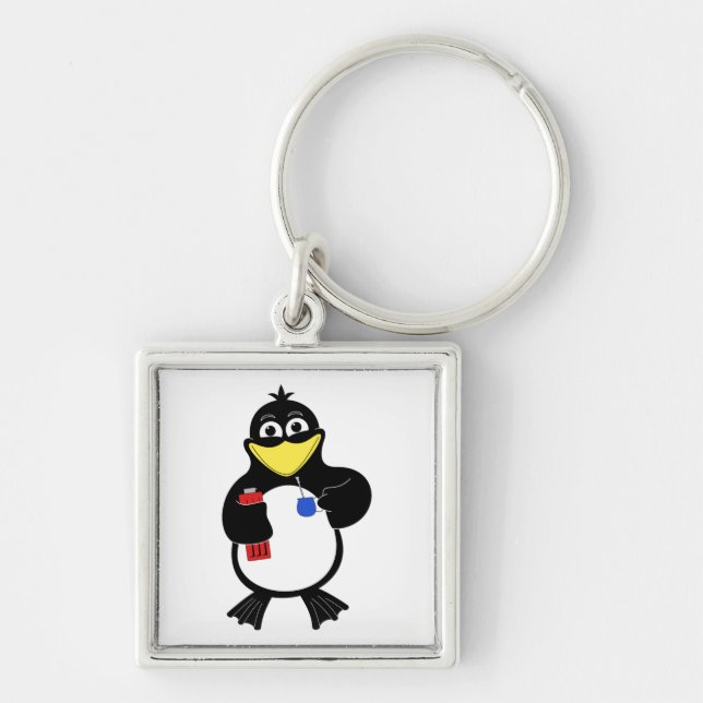 Cartoon penguin keychain (Front)