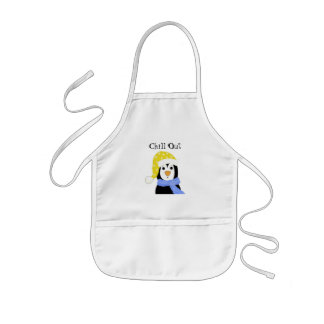 Cartoon Penguin Kids Apron
