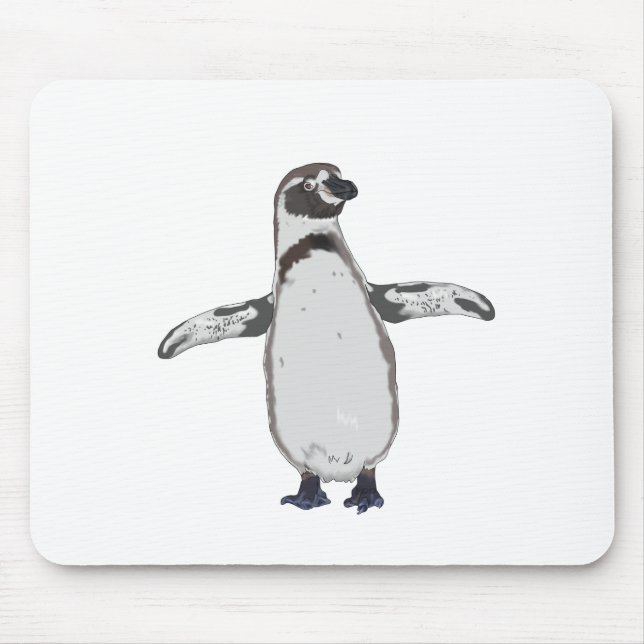 Cartoon Penguin Mouse Pad (Front)