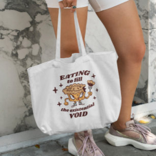 Cartoon Pie Funny Quote Tote Bag