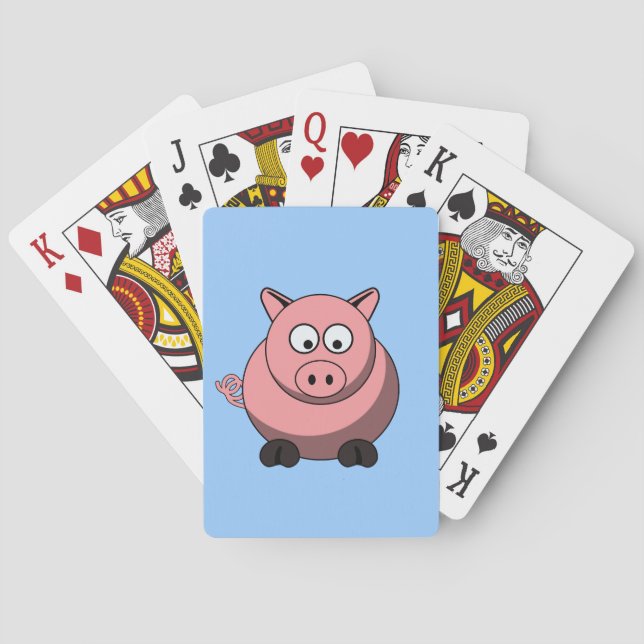 Cartoon Pig Playing Cards (Back)