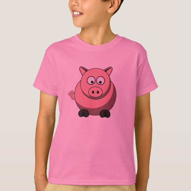 Cartoon Pig T-Shirt (Front)