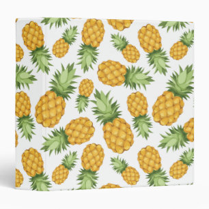 Cartoon Pineapple Pattern Binder
