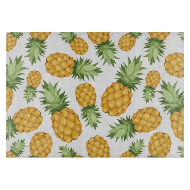 Cartoon Pineapple Pattern Cutting Board (Front)
