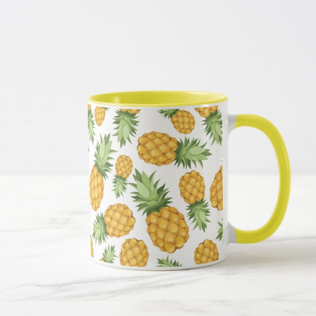 Cartoon Pineapple Pattern Mug (Right)
