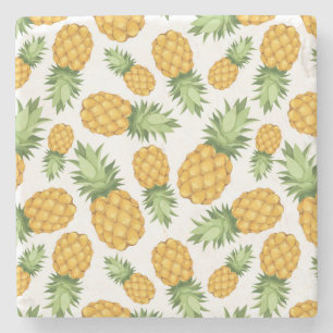 Cartoon Pineapple Pattern Stone Coaster