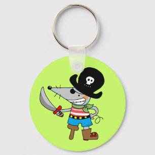 cartoon pirate keychain