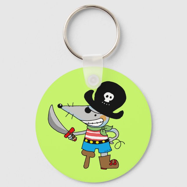 cartoon pirate keychain (Front)