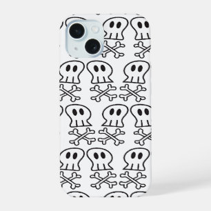 Cartoon Pirate Ship Skulls Bones Fun Boys iPhone 15 Case