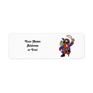 Cartoon Pirate With Peg Leg And Sword