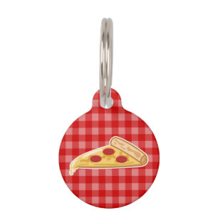 Cartoon Pizza Slice Pet Tag